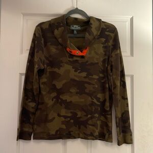 Lauren Active by Ralph Lauren Camo Thermal Camouflage Waffle Henley shirt XL